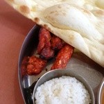 Ｃランチのチキンと？？とご飯