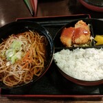 鷹の羽そば処 - ちょうちん定食　750円