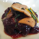 月見里 - 豚のソテー・巨峰ソース