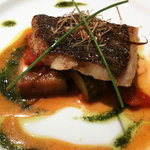 WINE＆RESTAURANT SABRAGE - 銀カレイのポワレ　秋野菜のラタトゥユ添え