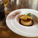 ダイニングカフェ・ボリジ - デザートパンナコッタとアイスコーヒー