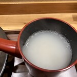 手打そば優心 - 蕎麦湯