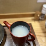 手打そば優心 - 蕎麦湯