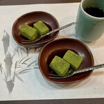 割烹 蒲焼 大沼 - 抹茶わらびもち