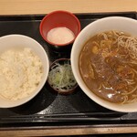 いろり庵きらく - 至福のカレーそばセット780えん