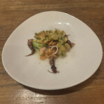 野菜レストランさいとう - 温前菜　キャベツとホタルイカ