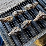 かきの館 寺岩 - 焼き始め