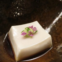 六雁 - 庵主様に敬意を表して　胡麻豆腐　山葵　花穂