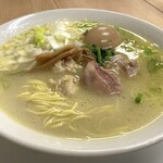 鳥めし 鳥藤 - 水炊き中華そば 特製しお@1,050円