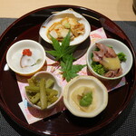 大宮 寿司 いし山 - 前菜　5種類