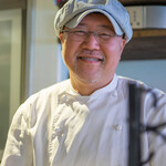 亭主（あるじ）、武井良明（たけゐよしあき）師傅（おやかた）【掲載許可濟】　※2017-03撮影