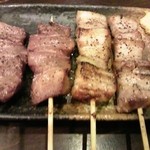 Tokunaga Nikusakaba - 豚タン90円値段の割に良い 豚バラ130円間の玉ねぎとのバランスが◎