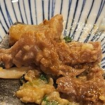 ねぎ焼やまもと - ねぎ焼きには、牛筋は 是非選択して