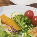 キッチン ブルー グローブ - 何時も最後になる、備え付け野菜