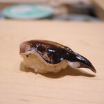 鮨 めい乃 - 三河湾のトリ貝。保水力たっぷりで、同時にもっちりの食感。絶品！