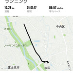 登治うどん - ランニングは10km