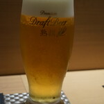 大宮 寿司 いし山 - 生ビール