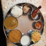 南印度ダイニング - スペシャルランチ（チェンナイチキン・キーマ）