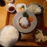Youshiyoku Dou Yamashige - 和風おろしハンバーグ＋定食セット