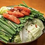 Spicy mentaiko Motsu-nabe (Offal hotpot) (two servings)