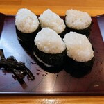 めいふつ天むすの千寿 - 天むす一人前＋味噌汁（ミツバ）