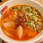 甘蘭牛肉麺 - 麻辣牛肉麺 平麺 並 パクチー普通  (1,100円)