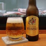 温鮮酒場ちょんまげ - ヱビス小瓶ビール