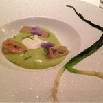 レ セゾン - 下仁田ネギとフォアグラのポシェ