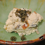 法師温泉 長寿館 - 先付 （柿・湿地の白和え・とんぶり）