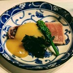 創作和食 丸幸 - お通し（たまぐろぬた）