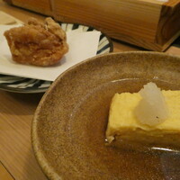 出汁しゃぶおばんざい おかか 市ヶ谷 - 唐揚げと出汁玉子