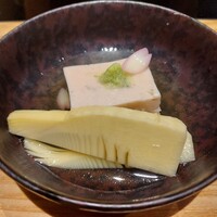 瓢嘻 京橋店 - 桜胡麻豆腐と筍