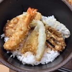 Yabu shin - 天丼（アップ）