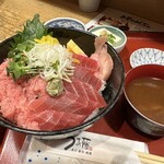 うお藤 - 赤身ネギトロ丼大盛