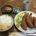 萩原 - ミックスフライ定食