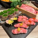 Ougon Dashi Shabu To Edomae Sushi Niku No Asatsu - 