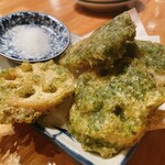 Onedan Ijou No Taishuushokudou Daitsurumi Shokudou - れんこんの磯辺揚げ