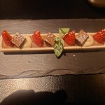 アシェット・ド・マコ - ランチのデザートと一緒で美味しかったがウエハスがいつもだとパリッとしてるのに少し湿気があり柔らかかったのが残念だった