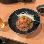 242974872 - 味噌だれのユッケ。ご飯にぴったり