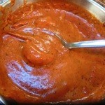 プジャ - カレーの中身（エビ）