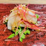 中華ダイニング 一途一心 - 鯛刺身のサラダ