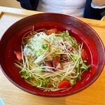 242983929 - 香味野菜とホタルイカの冷やかけそば