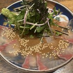 うどん酒場やま福 - 胡麻カンパチ