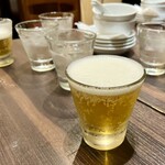 暁雲亭 - サービスビール