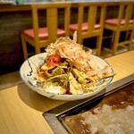 広島風お好み焼き ゆうか - ■野菜とキムチの豆腐サラダ ￥660