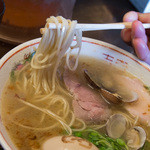 フスマにかけろ 中崎壱丁 中崎商店會1-6-18号ラーメン - ３）国産小麦１００％ホクスイ麺３号麺（スルスル）