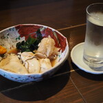 Oden Marukome - 牡蠣酢 ＆ 土佐しらぎく 特別純米 八反錦