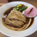 めん処 きよ洲 - 貝汁芳醇ぶたらぁめん醤油850円税込いわぎんアプリで大盛り無料！