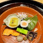 日本料理 研野 - 春らしい彩りも綺麗な八寸
