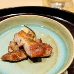 日本料理 研野 - 名物の焼豚